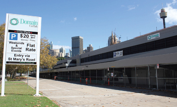 Domain Car Park – upgrade